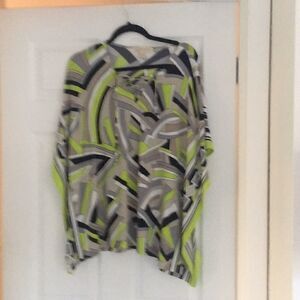 Michael Kors Grey , blk,lime tunic. Worn once